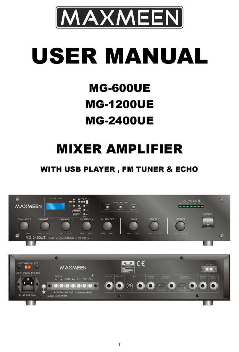 Maxmeen MG-600UE user manual
