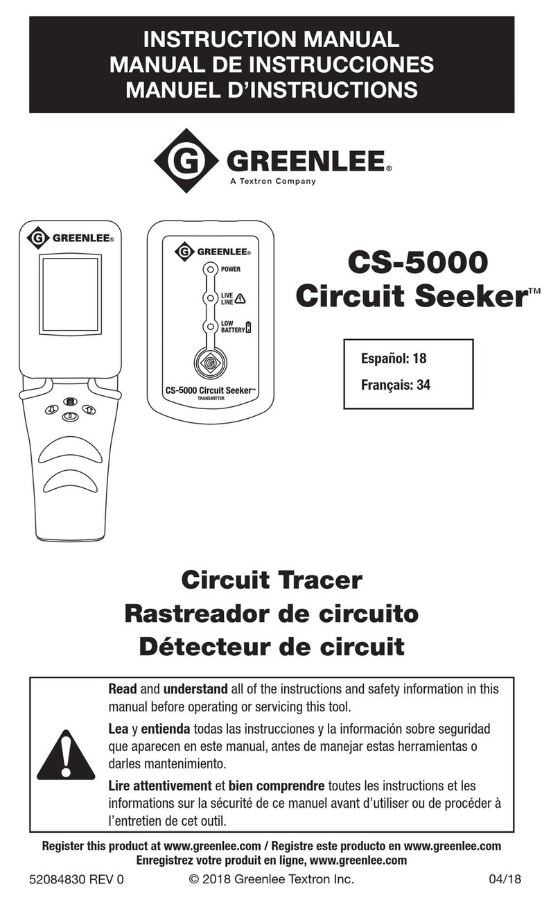 Greenlee CS-5000 instruction manual