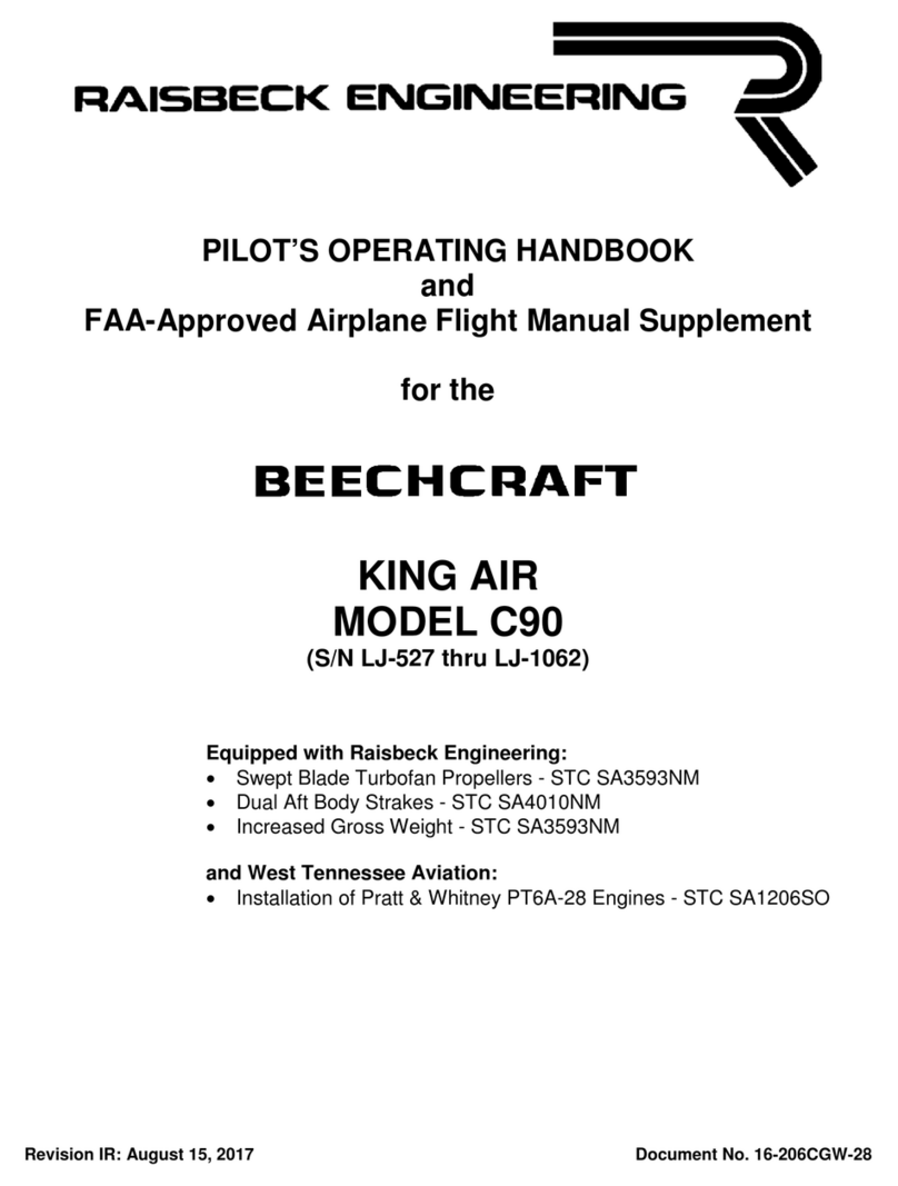 Raisbeck Engineering BEECHCRAFT KING AIR C90 Pilot operating handbook