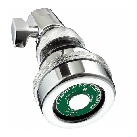 Sloan Act-O-Matic Showerhead AC-11-1.8 Use and care manual Sloan Act-O-Matic Showerhead AC-11-1.8 Use and care manual
