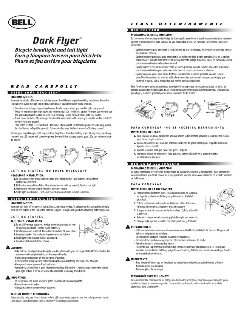 Bell Dark Flyer User manual