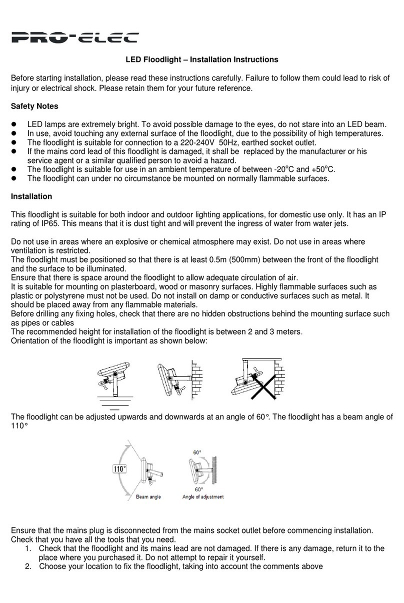 Pro-Elec LP07816 installation instructions
