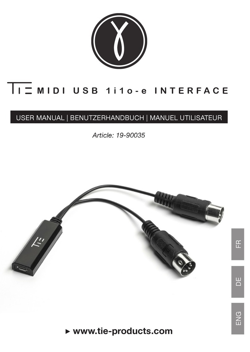 TIE MIDI 1i1o-e user manual