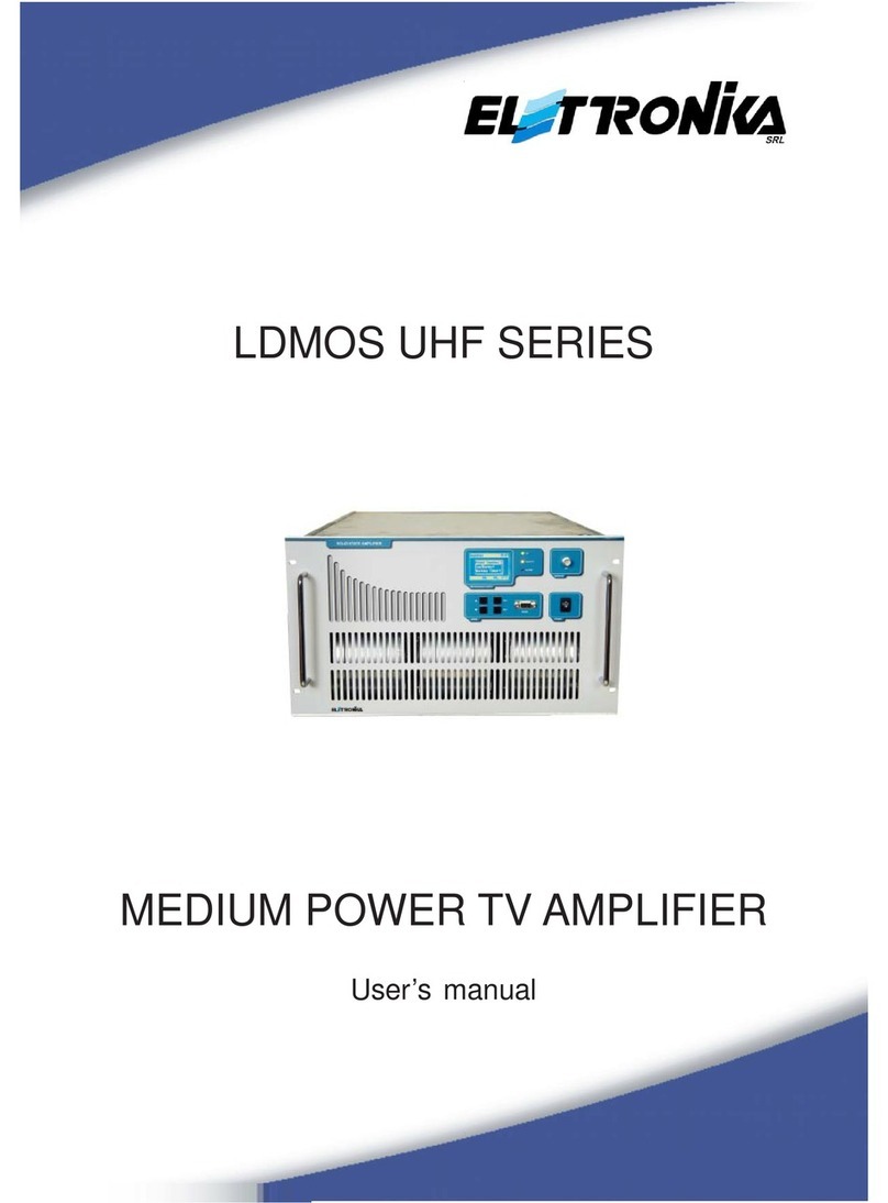 Electronika LDMOS UHF SERIES User manual