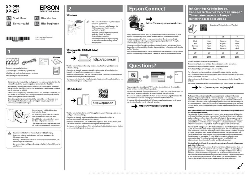 Epson XP-255 Instruction Manual