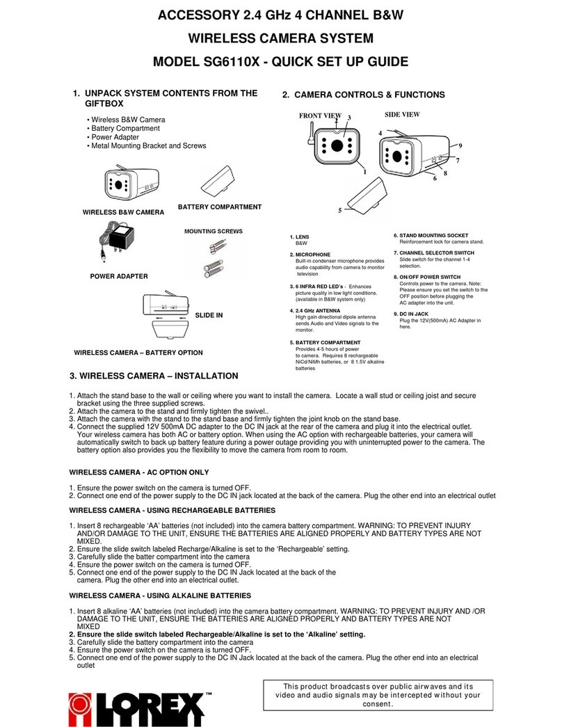 Lorex SG6110X User manual