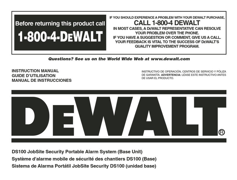 DeWalt DS100 User manual