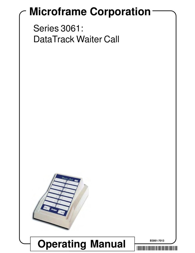 Microframe Corporation 3061 Series operating manual