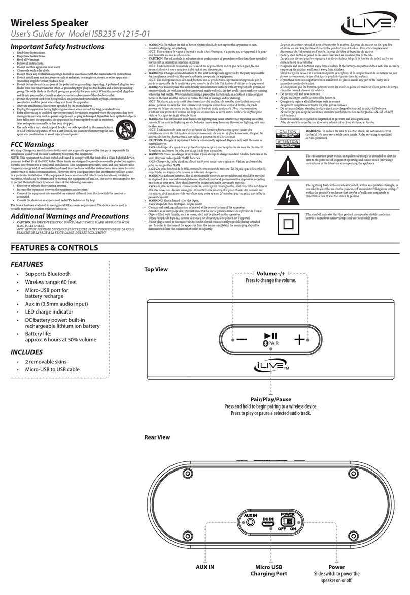 iLive ISB235 user guide