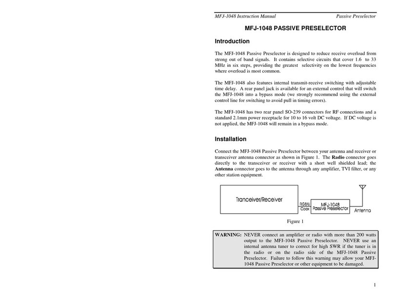 MFJ MFJ-1048 instruction manual