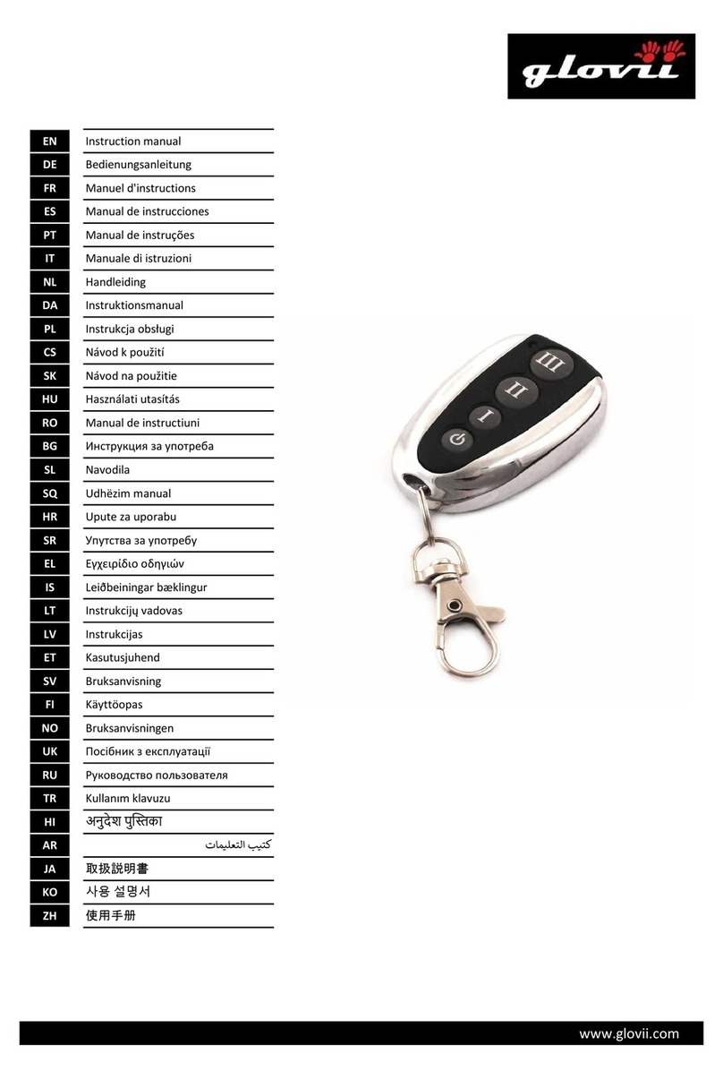Glovii GW2RC User manual