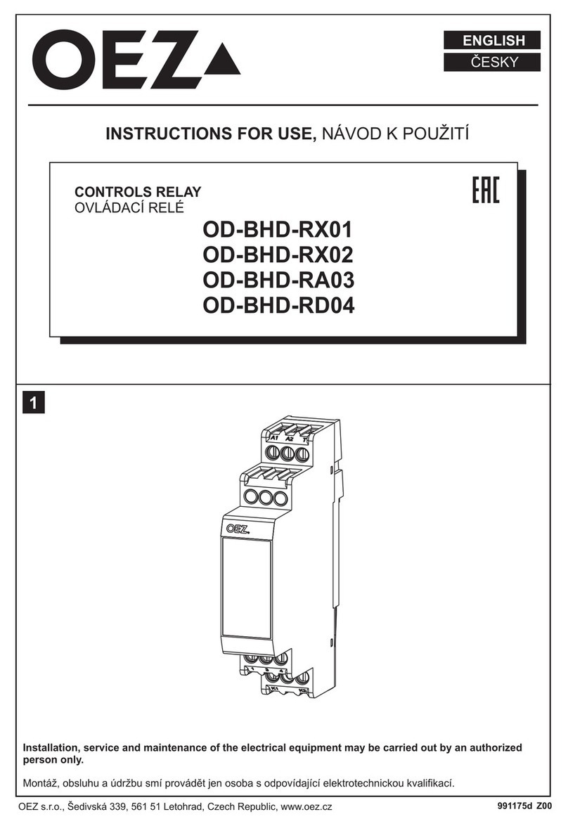 OEZ OD-BHD-RX01 Instructions for use