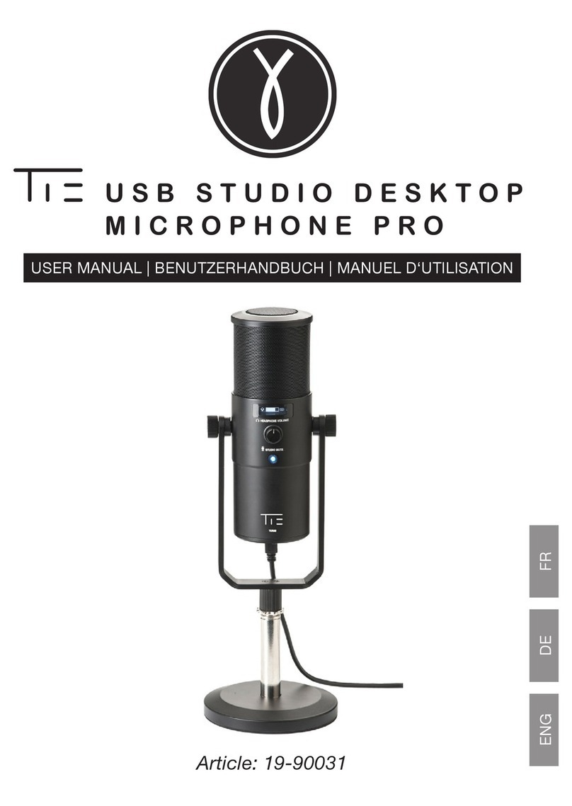 TIE USB Studio Desktop Microphone Pro user manual
