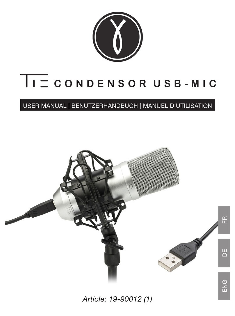 TIE Studio Condensor Mic USB User manual