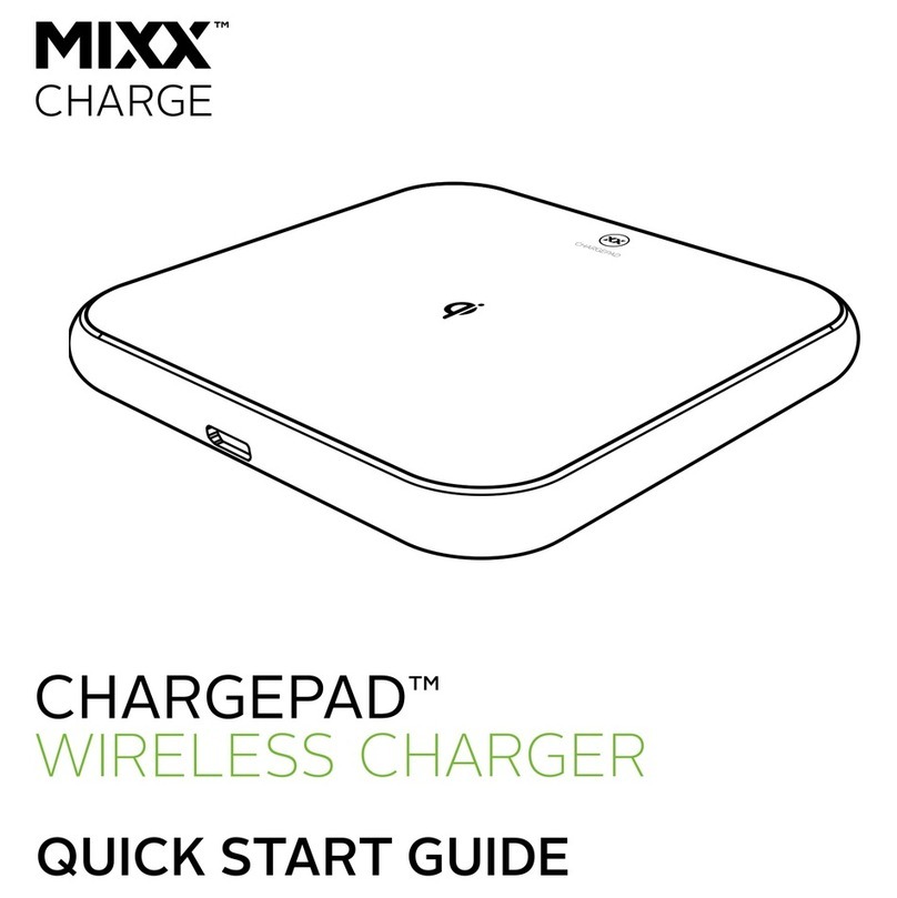 MIXX CHARGE CHARGEPAD quick start guide