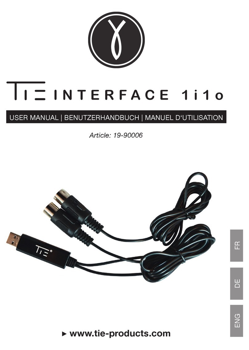 TIE MIDI 1i1o user manual