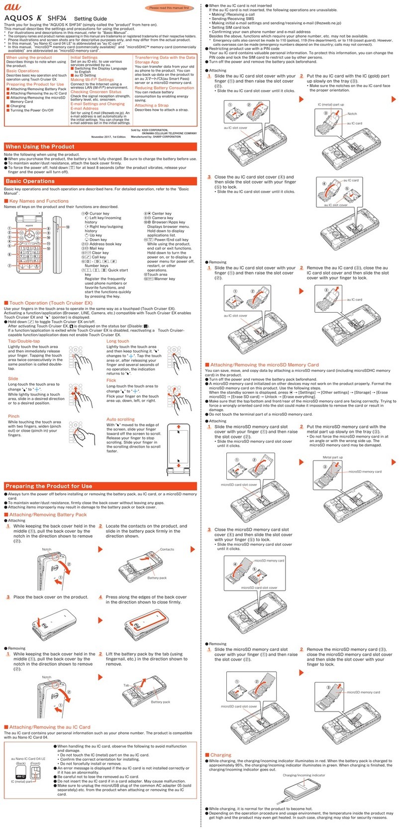 Sharp AQUOS K Service manual