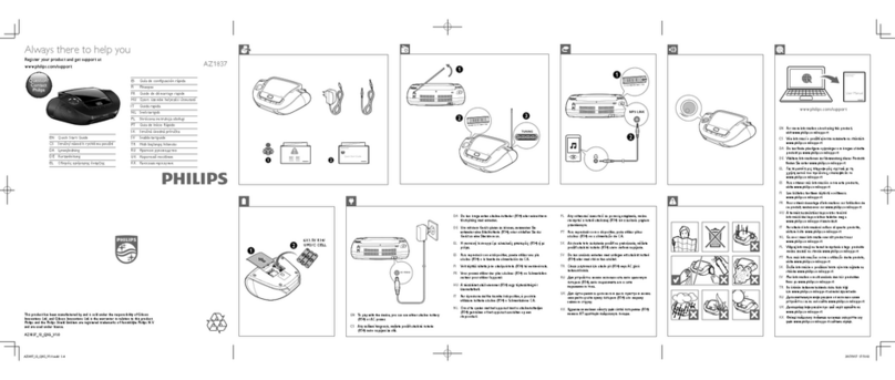 Philips CD Soundmachine AZ1837 quick start guide