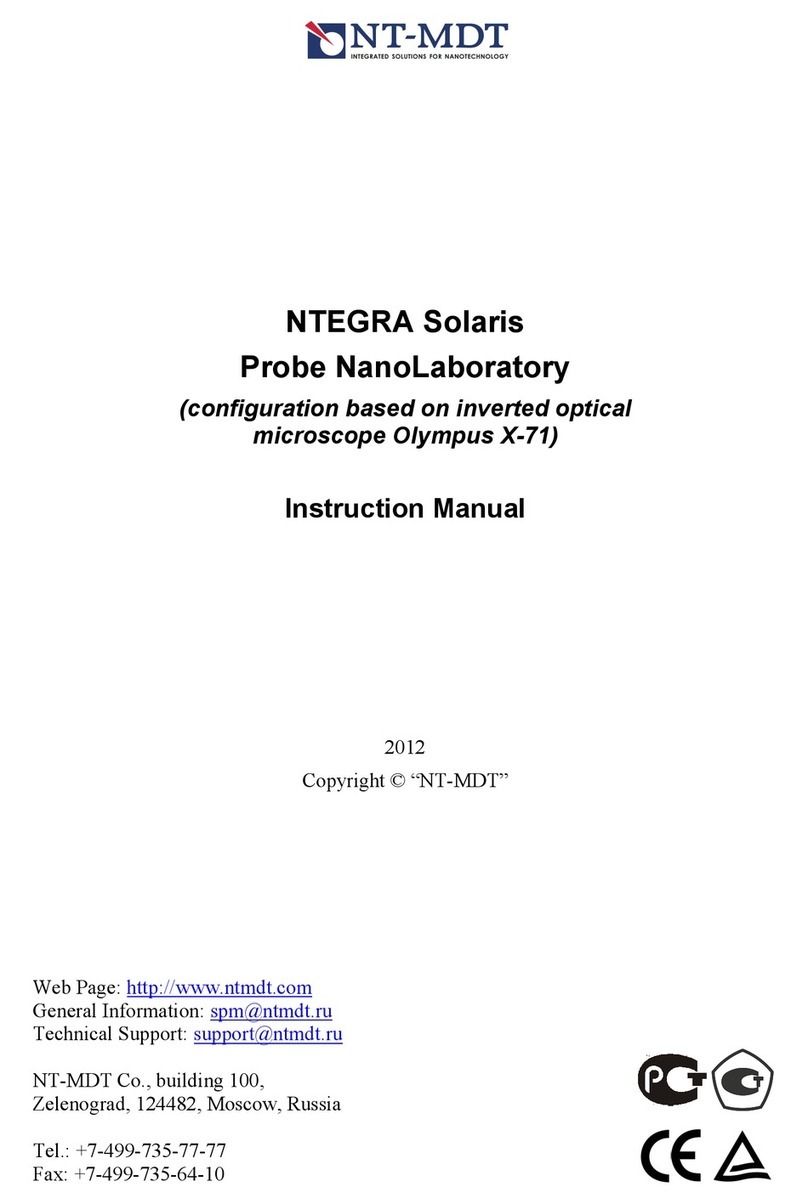 NT-MDT NTEGRA Solaris Probe NanoLaboratory instruction manual