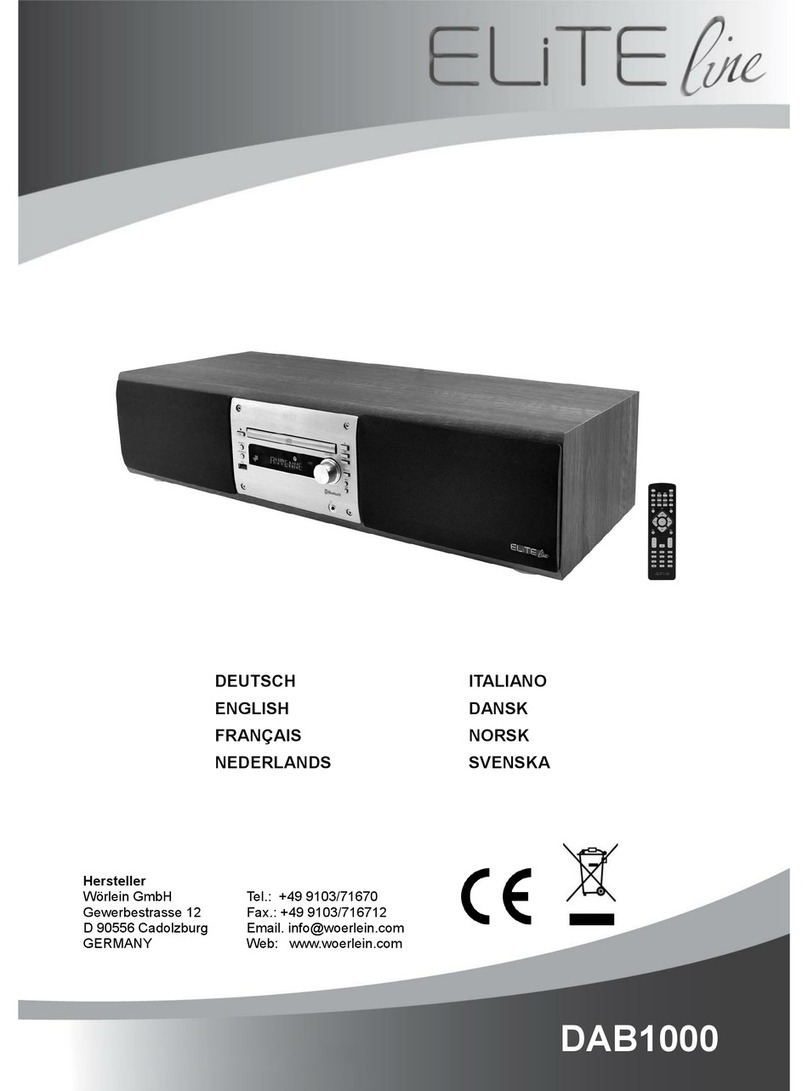 WOERLEIN Elite line DAB1000 instruction manual
