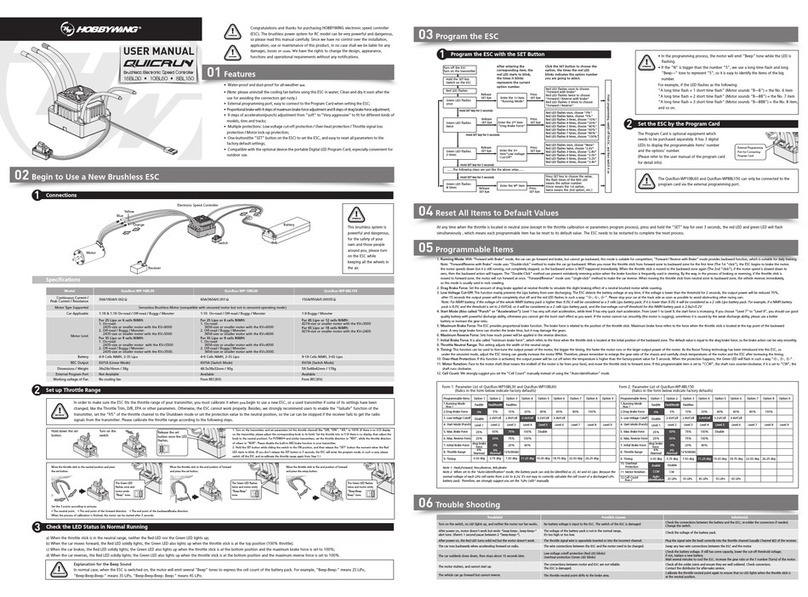 Hobby-Wing QuicRun-WP-16BL30 user manual