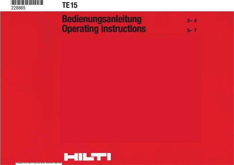 Hilti TE15 User manual