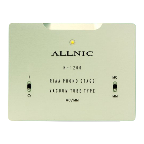 ALLNIC AUDIO H-1200 owner's manual