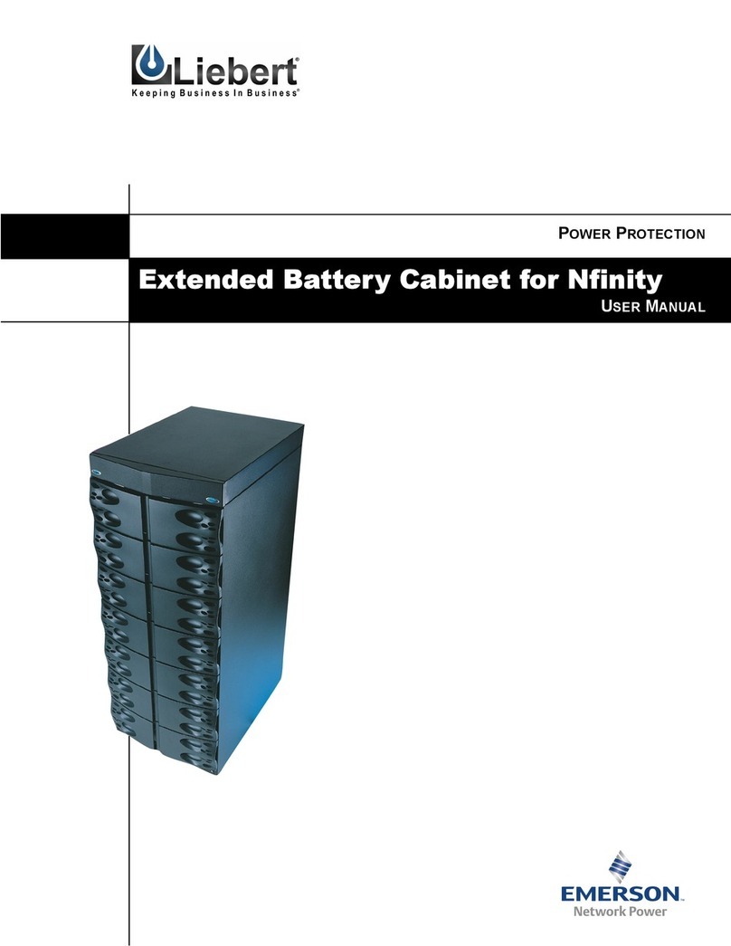 Liebert Nfinity Extended Battery Cabinet user manual