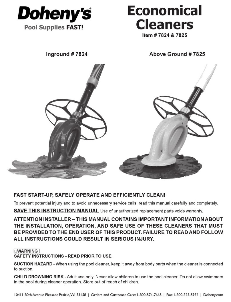 Doheny's Economical Above Ground Suction Cleaner manual