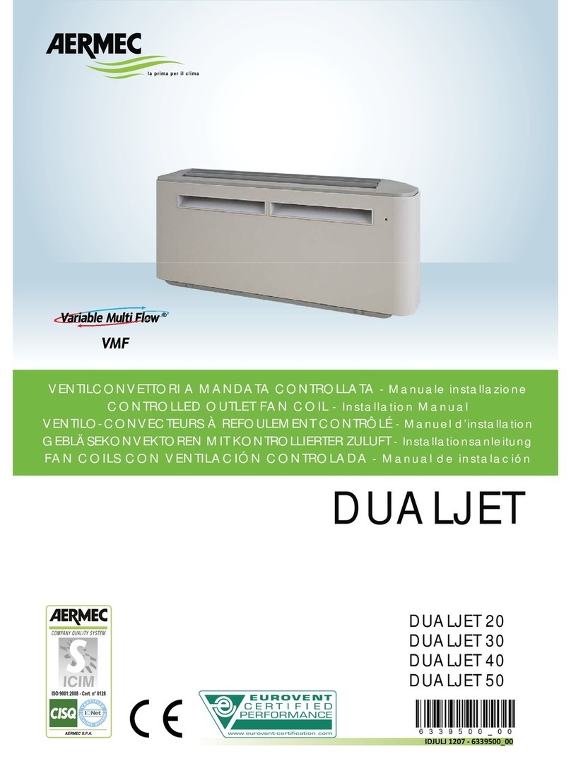 AERMEC DUALJET 20 User manual