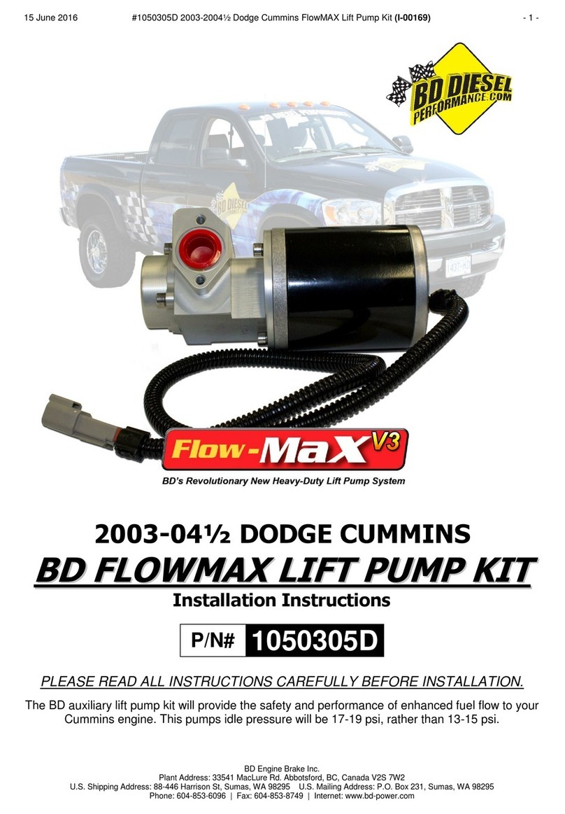 BD Diesel Performance FlowMAX Lift Pump V3 installation instructions BD Diesel Performance FlowMAX Lift Pump V3 installation instructions
