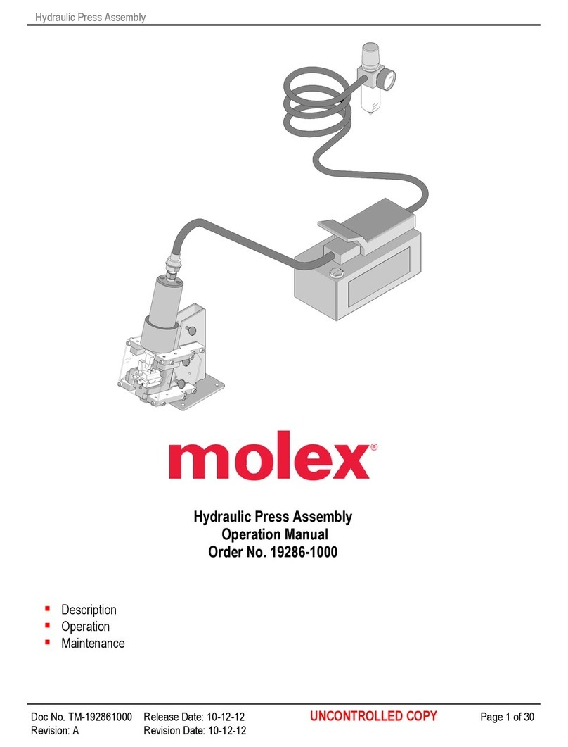 molex 19286-1000 Operation manual