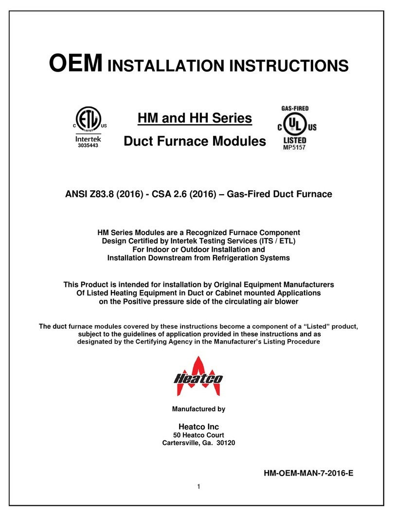 heatco HM SERIES User manual