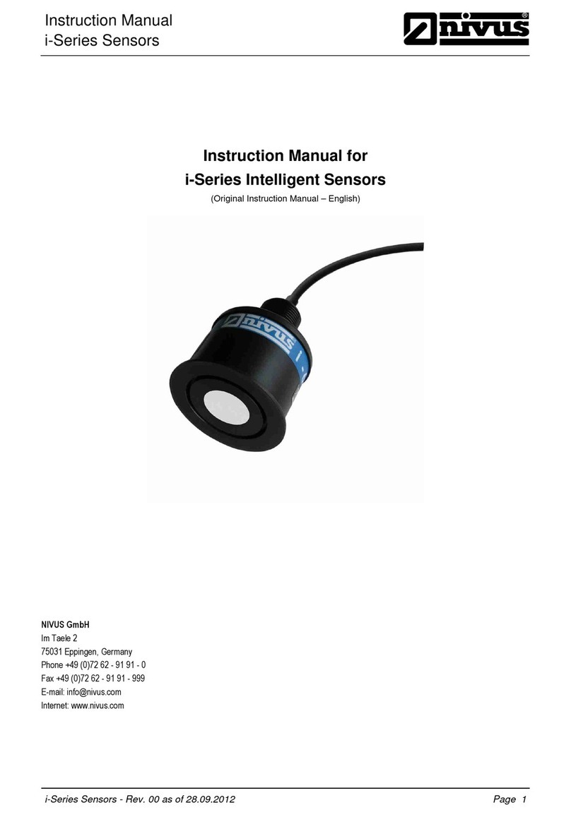 Nivus i-3 User manual