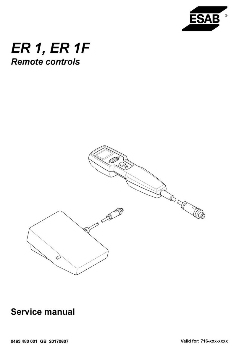 ESAB ER 1 User manual