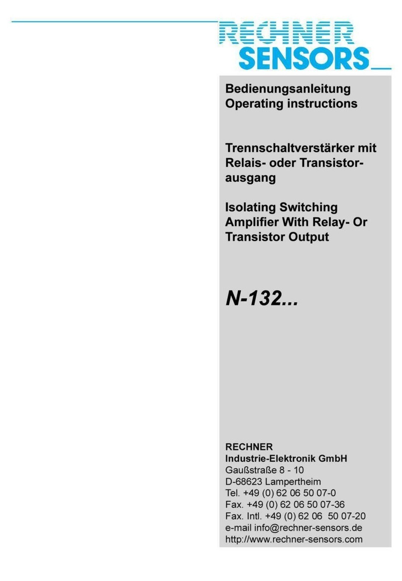 Rechner Sensors N-132/1-10 Operating instuructions