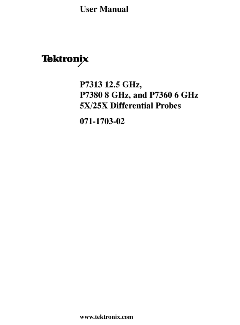 Tektronix P7380 User manual Tektronix P7380 User manual