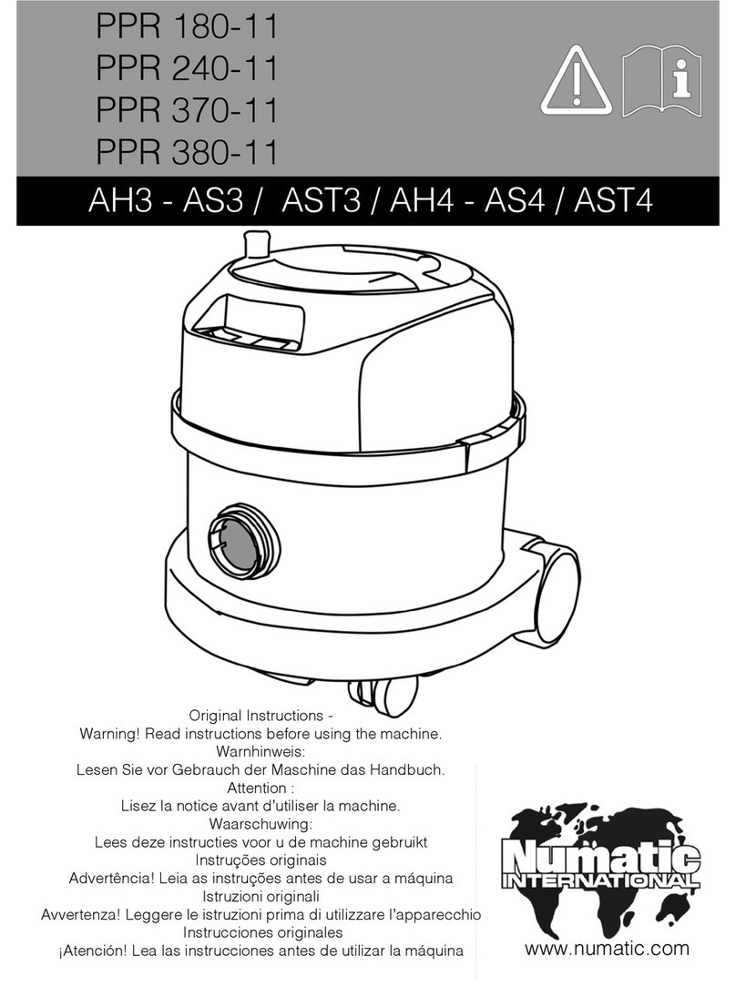 Numatic PPR 180-11 User manual