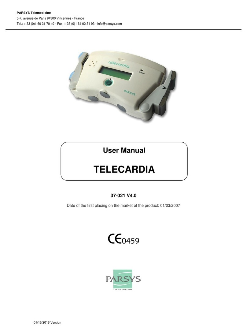 PARSYS TELECARDIA user manual