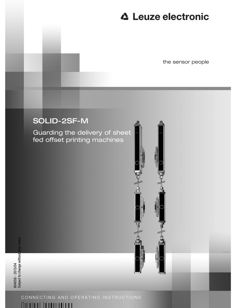 Leuze electronic SOLID-2SF-M Connecting and operating instructions Leuze electronic SOLID-2SF-M Connecting and operating instructions