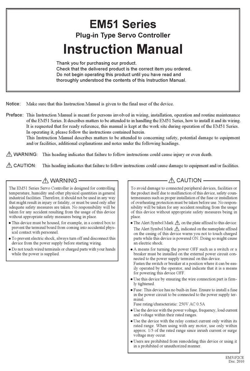 Shimaden EM51 series User manual