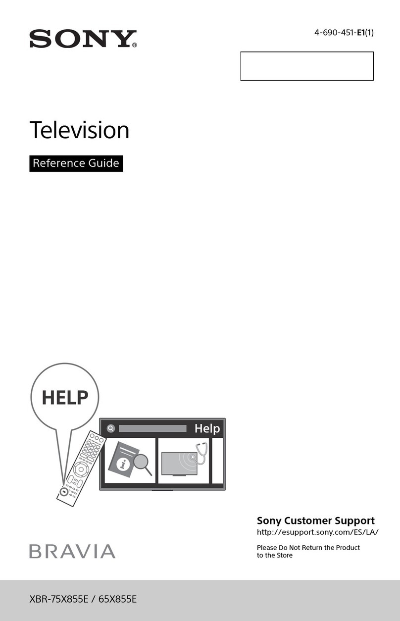Sony BRAVIA XBR-65X855E User manual