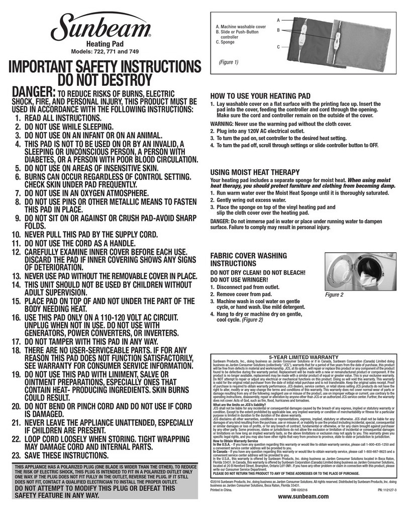 Sunbeam 771 manual