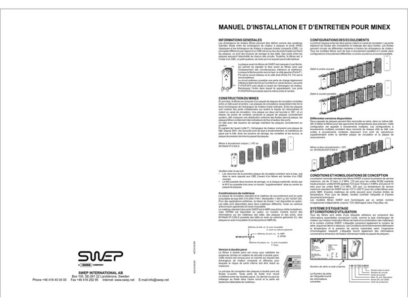 Swep Minex M10 installation manual