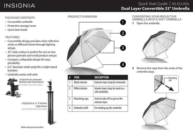 Insignia Dual Layer Convertible Umbrella quick start guide