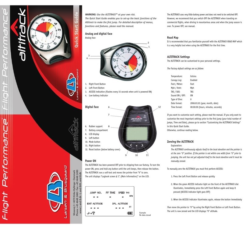 Larsen & Brusgaard ALTITRACK quick start guide