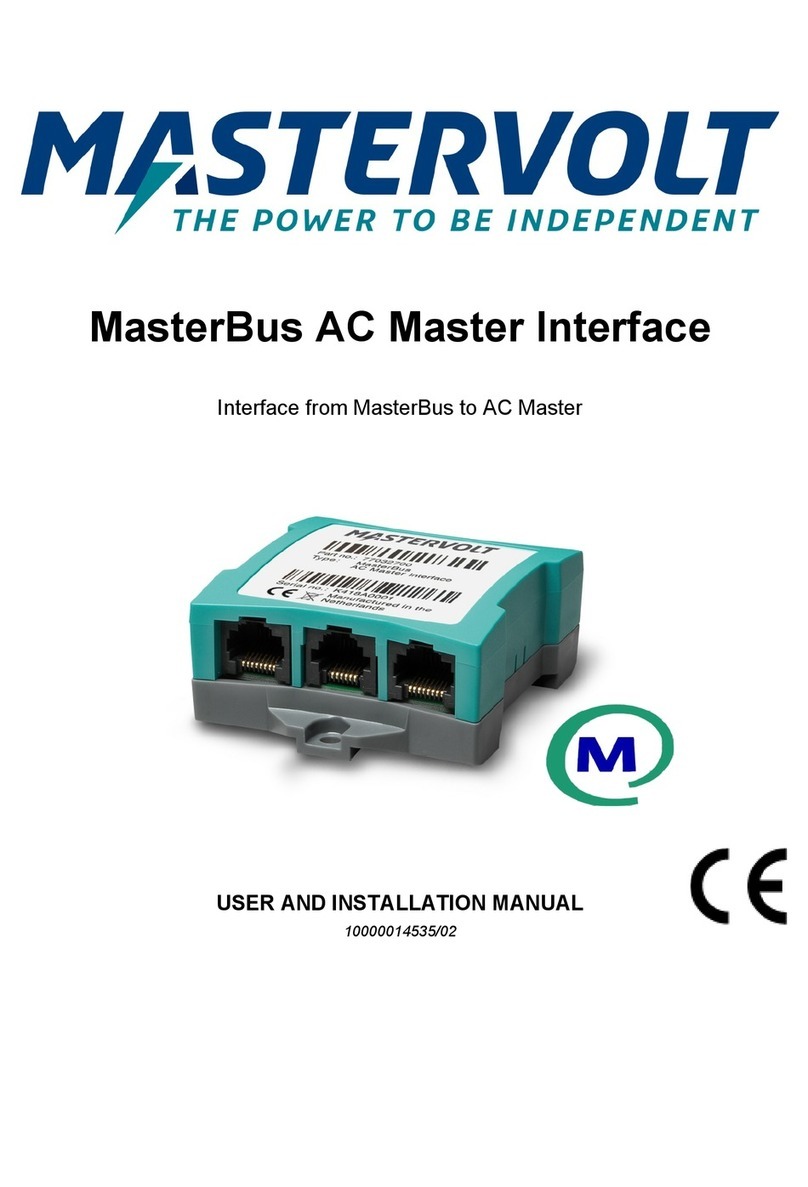 Mastervolt MasterBus AC Master Interface Operating manual