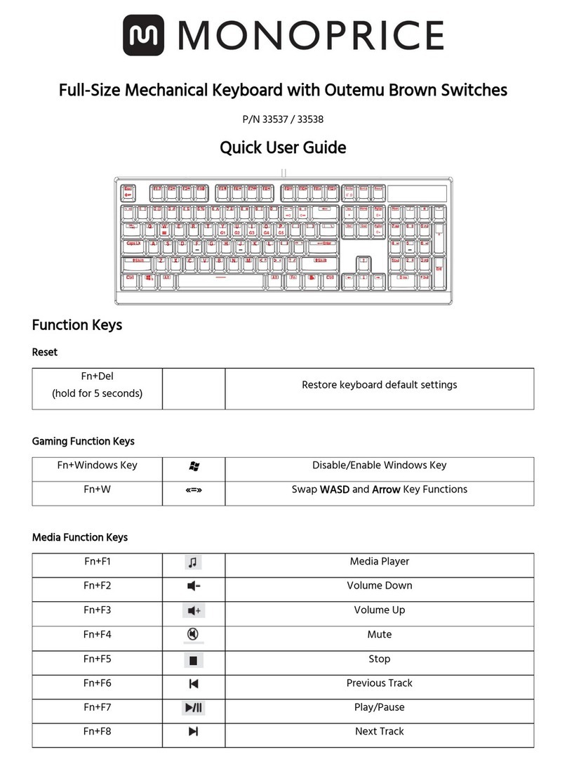 Monoprice 33537 Quick user guide