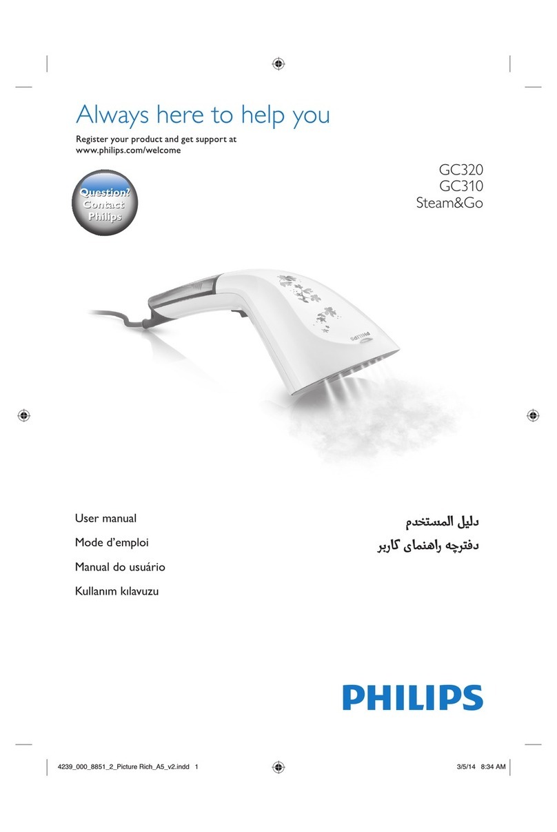 Philips Steam&Go GC320 Series user manual