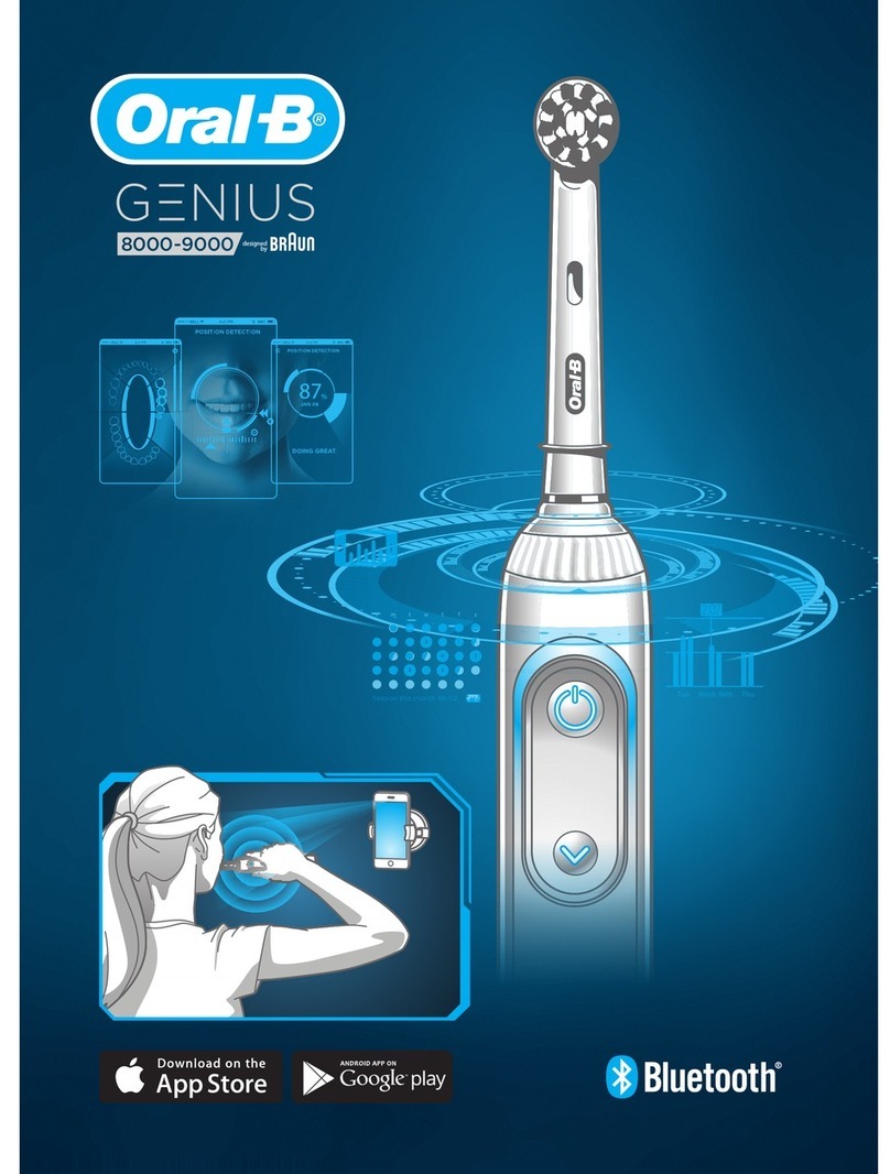 Braun Oral-B Genius 8000 User manual Braun Oral-B Genius 8000 User manual
